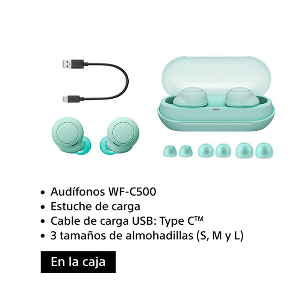 Audifonos Sony Wf-c500/gz Uc Tws In Ear Bluetooth Verde image number 6.0