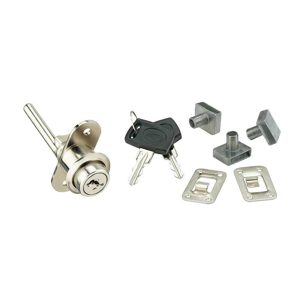 Cerradura Mueble Kardex Frontal Niquel D88-b120 Poli Chile image number 1.0