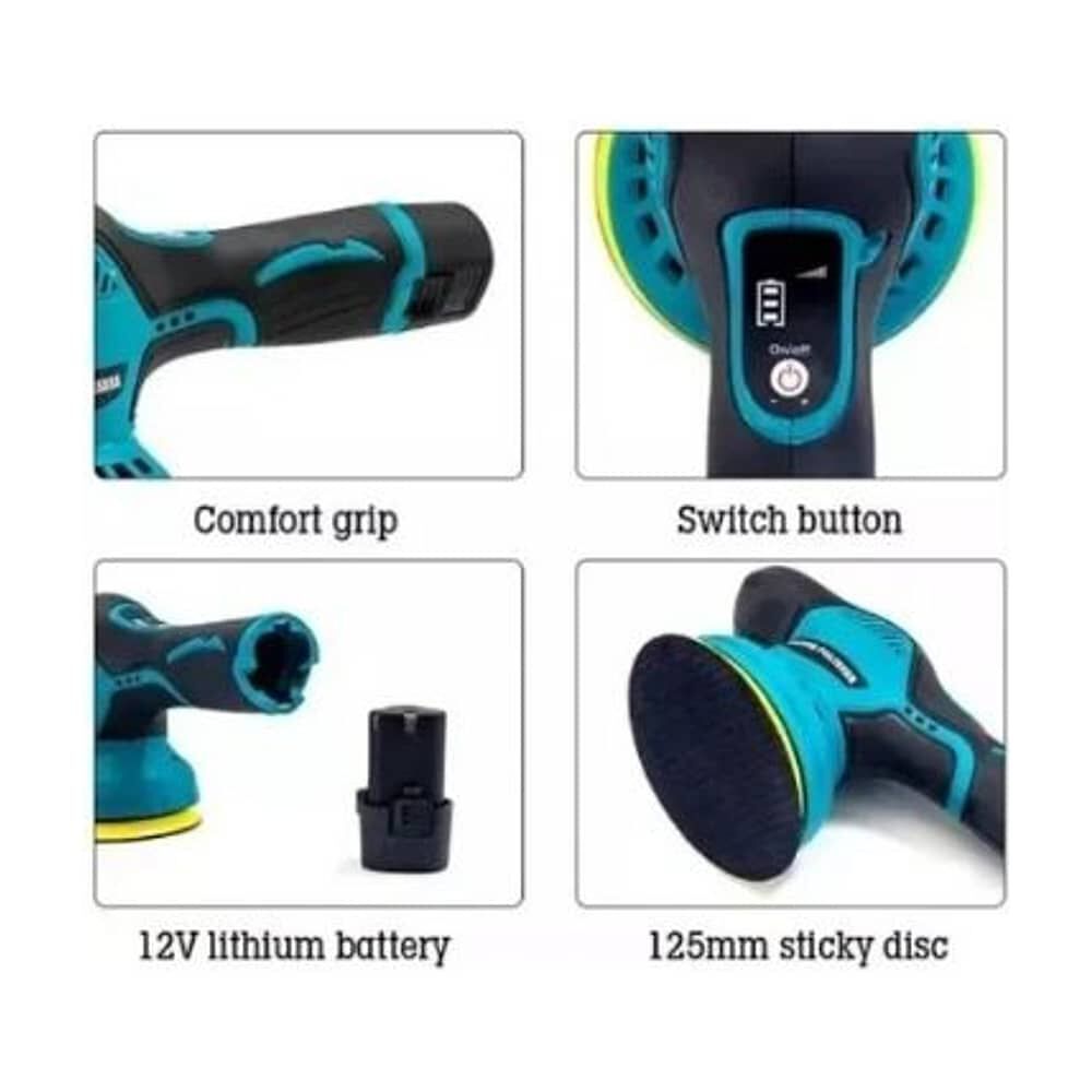 Pulidora El&eacute;ctrica Inal&aacute;mbrica Para Coche image number 1.0