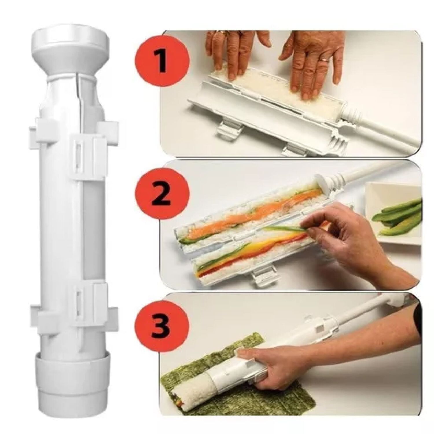 Pack 4 Maquina Para Hacer Sushi Facil Sushi Hand Roll image number 1.0