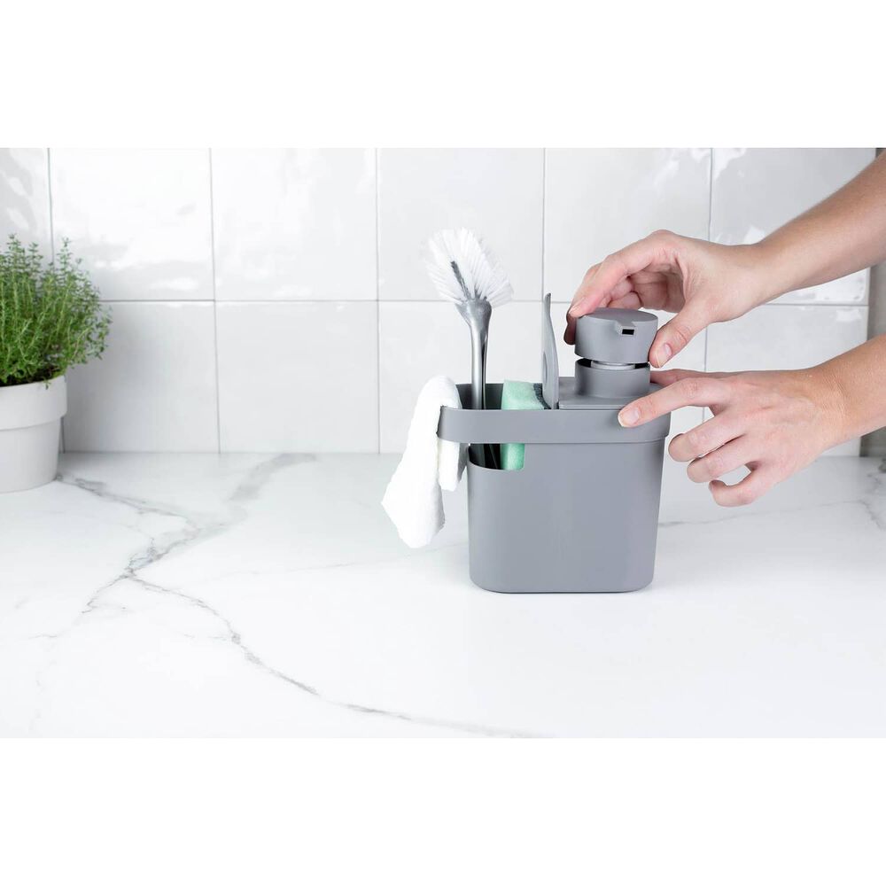 Dispensador De Detergente Y Organizador Trium 650 Ml Blanco image number 2.0