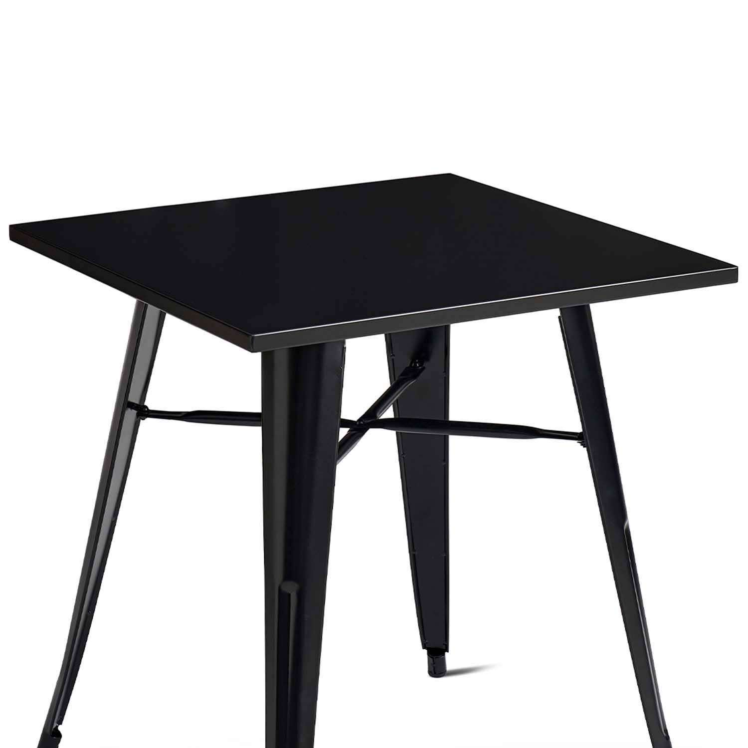 Mesa Metal Tolix Negra 70x70 Cm image number 5.0