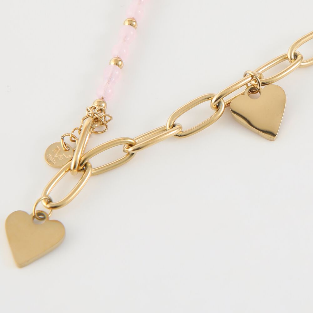 Collar Doble 19v69 Dorado Mujer Stb044 image number 0.0