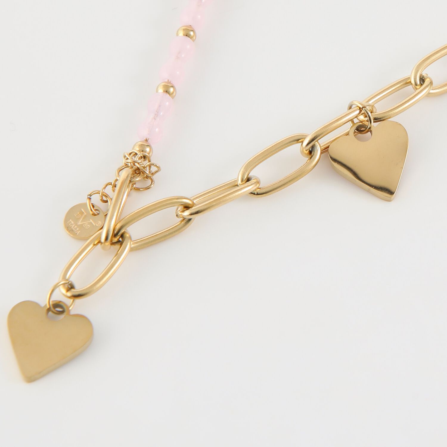 Collar Doble 19v69 Dorado Mujer Stb044 image number 0.0