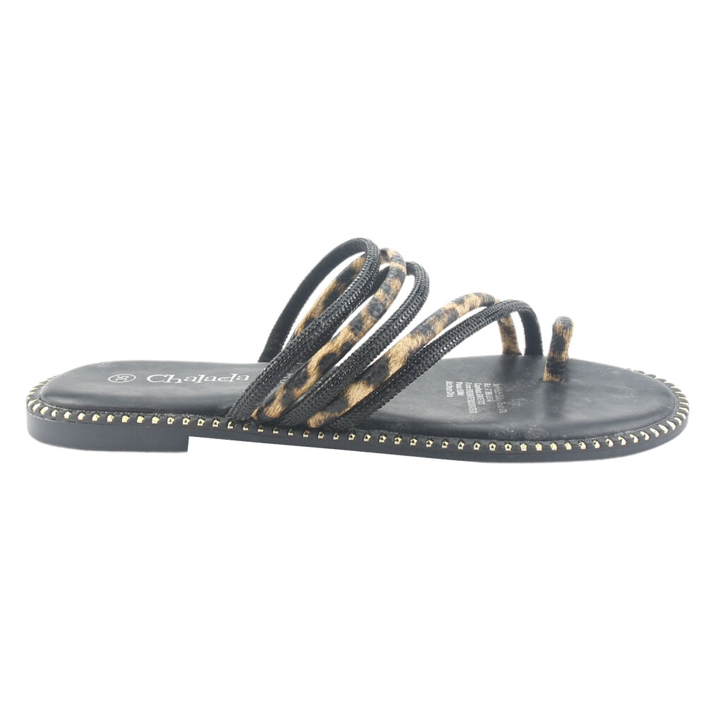 Sandalia Chalada Mujer Amalfi-1 Negro Print Casual image number 0.0