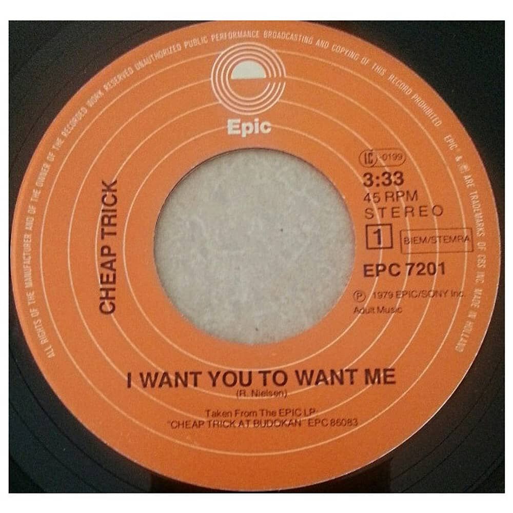 Cheap Trick - I Want You To Want Me | 7" Single Usado image number 2.0
