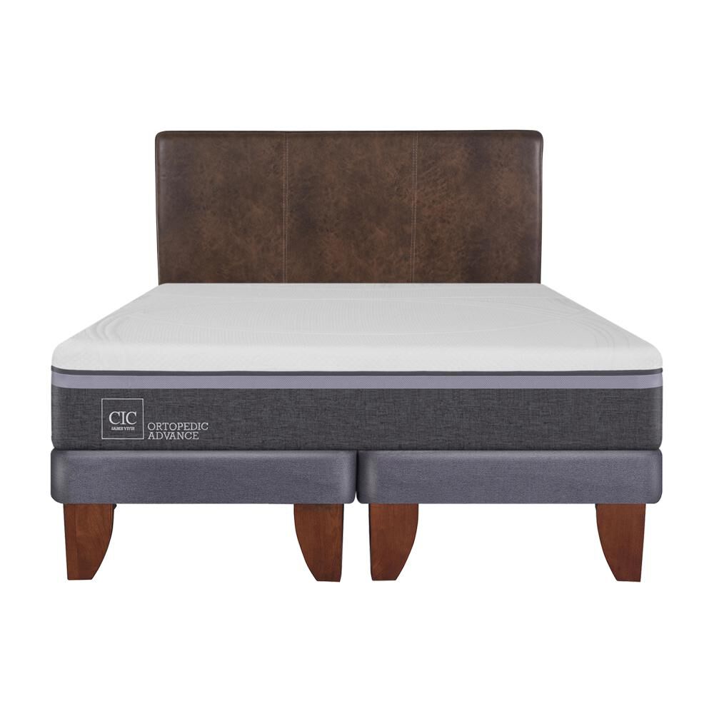 Cama Europea Cic Ortopedic Advance / King / Base Dividida + Respaldo image number 0.0