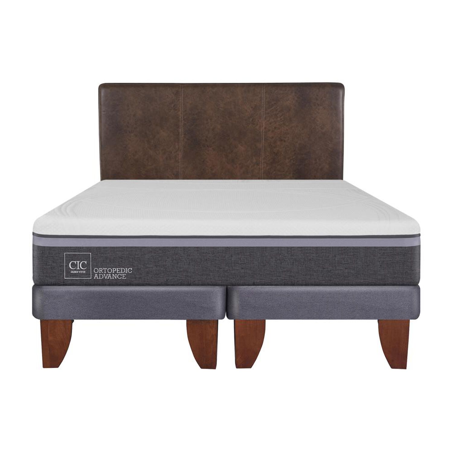 Cama Europea Cic Ortopedic Advance / King / Base Dividida + Respaldo image number 0.0