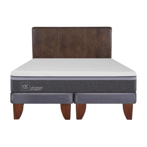 Cama Europea Cic Ortopedic Advance / King / Base Dividida + Respaldo