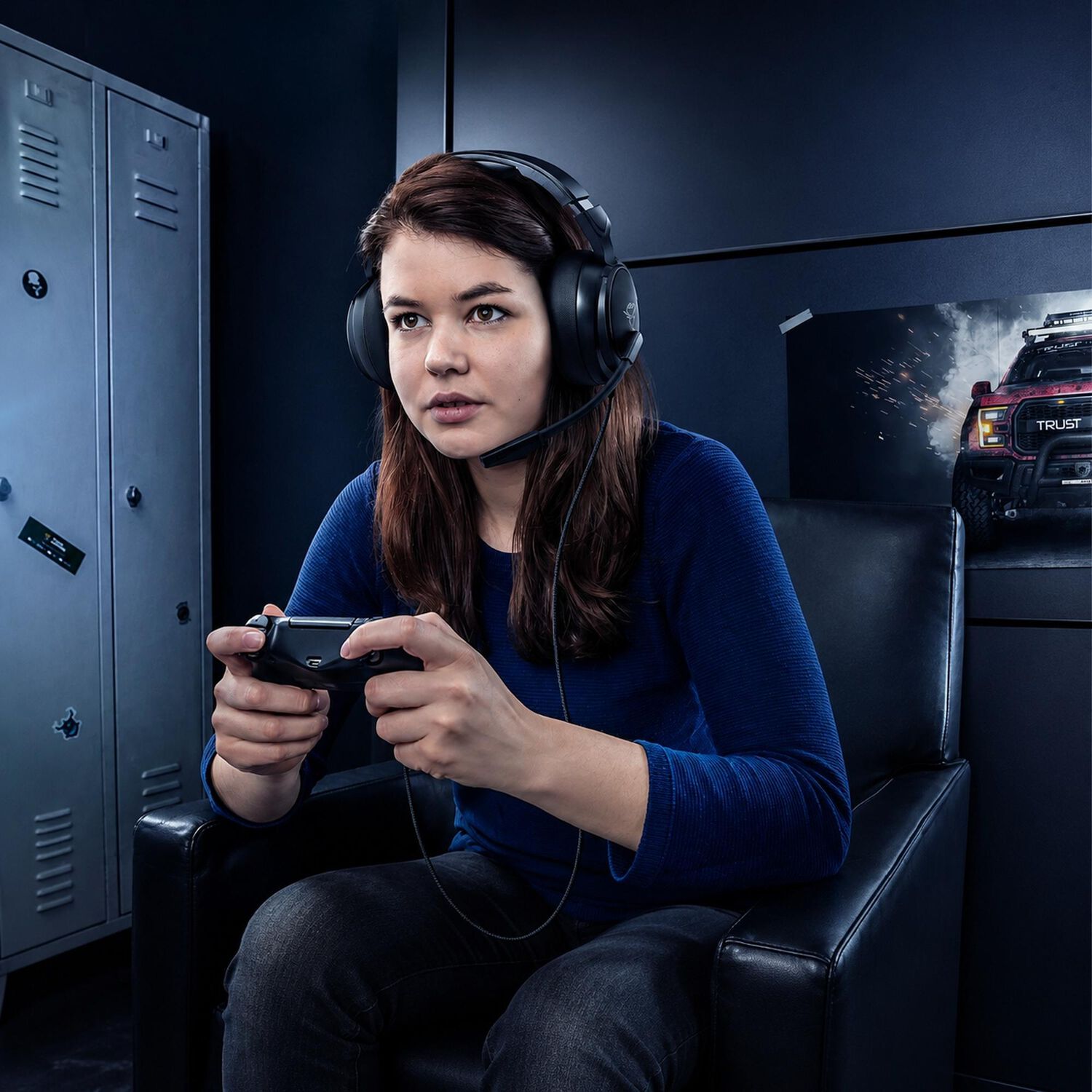 Audifonos Gamer Trust Pylo Gxt 433k Black Multiplataformas image number 5.0