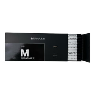 Lápiz De Carbón Miya M Series 10unds, Duro