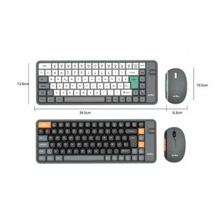 Teclado Y Mouse Inalambrico Kit Combo Bluetooth