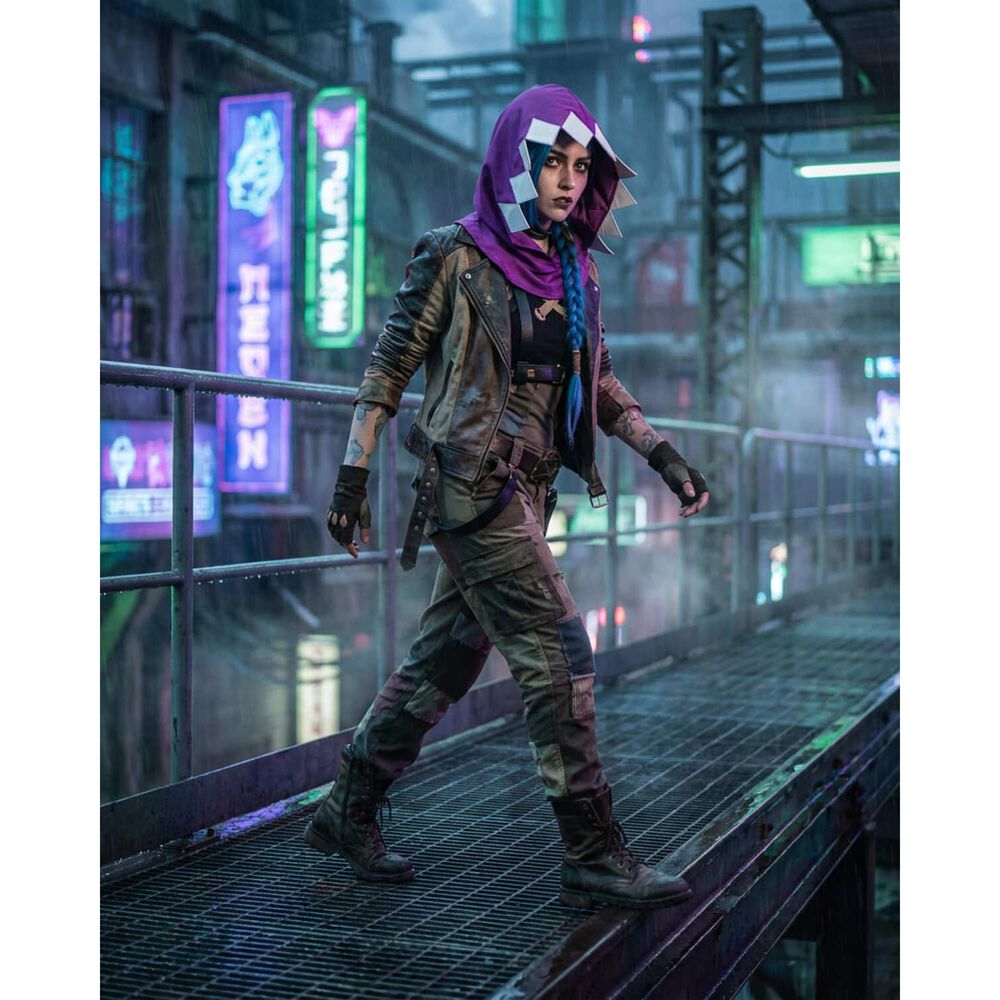 Capucha Jinx Accesorio Cosplay Lol Arcane League Of Legends image number 2.0