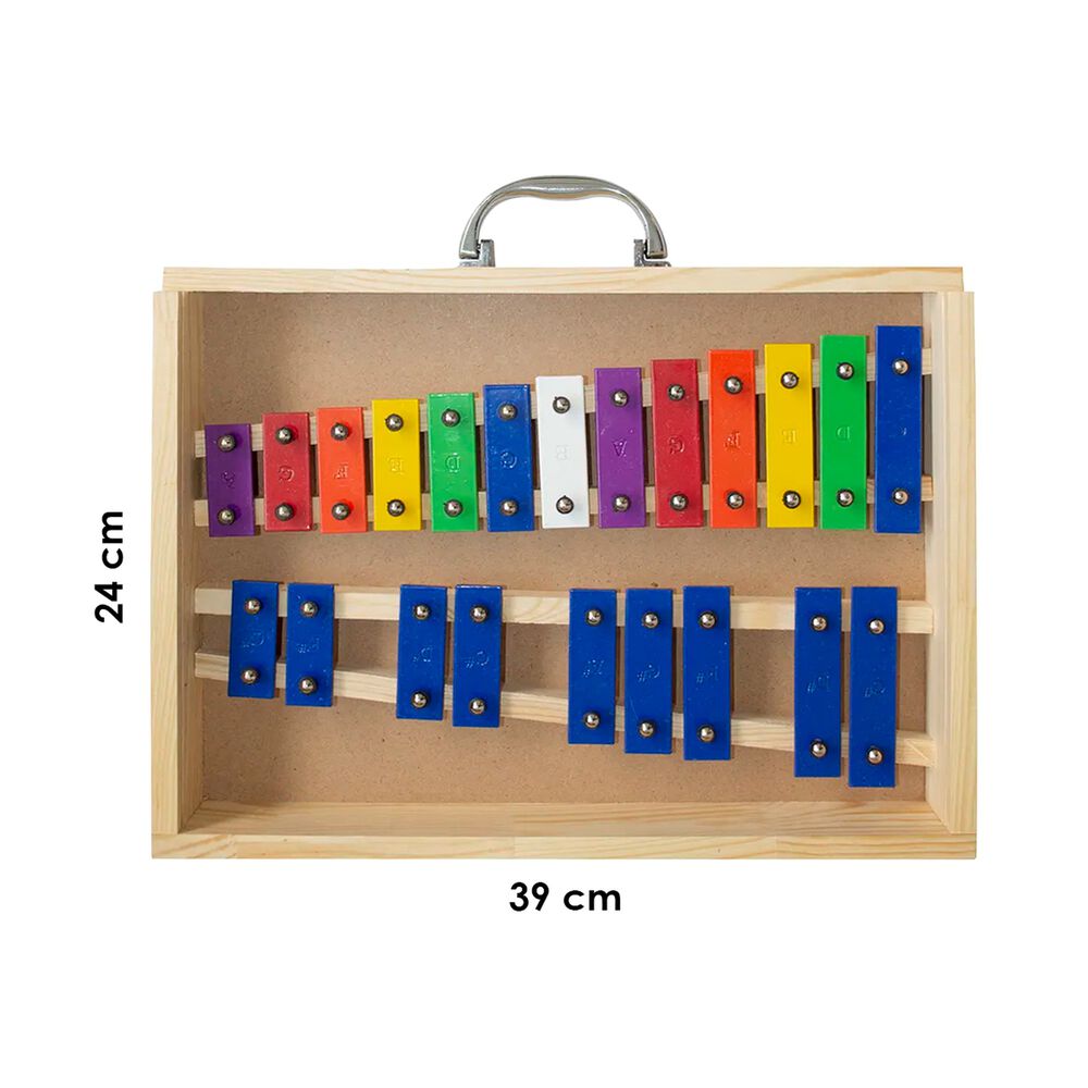 Metal&oacute;fono Crom&aacute;tico 22 Tonos Color Caja Madera All22sc image number 4.0