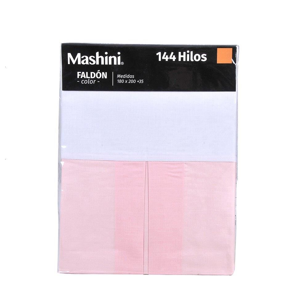 Faldon 144 Hilos Mashini 1.5 Plazas Rosa image number 2.0