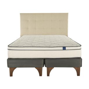 Cama Europea Flex Valencia / 2 Plazas / Base Dividida + Respaldo