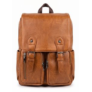 Mochila Zoe Unisex Estilo Vintage Cuero Sintetico Urbano