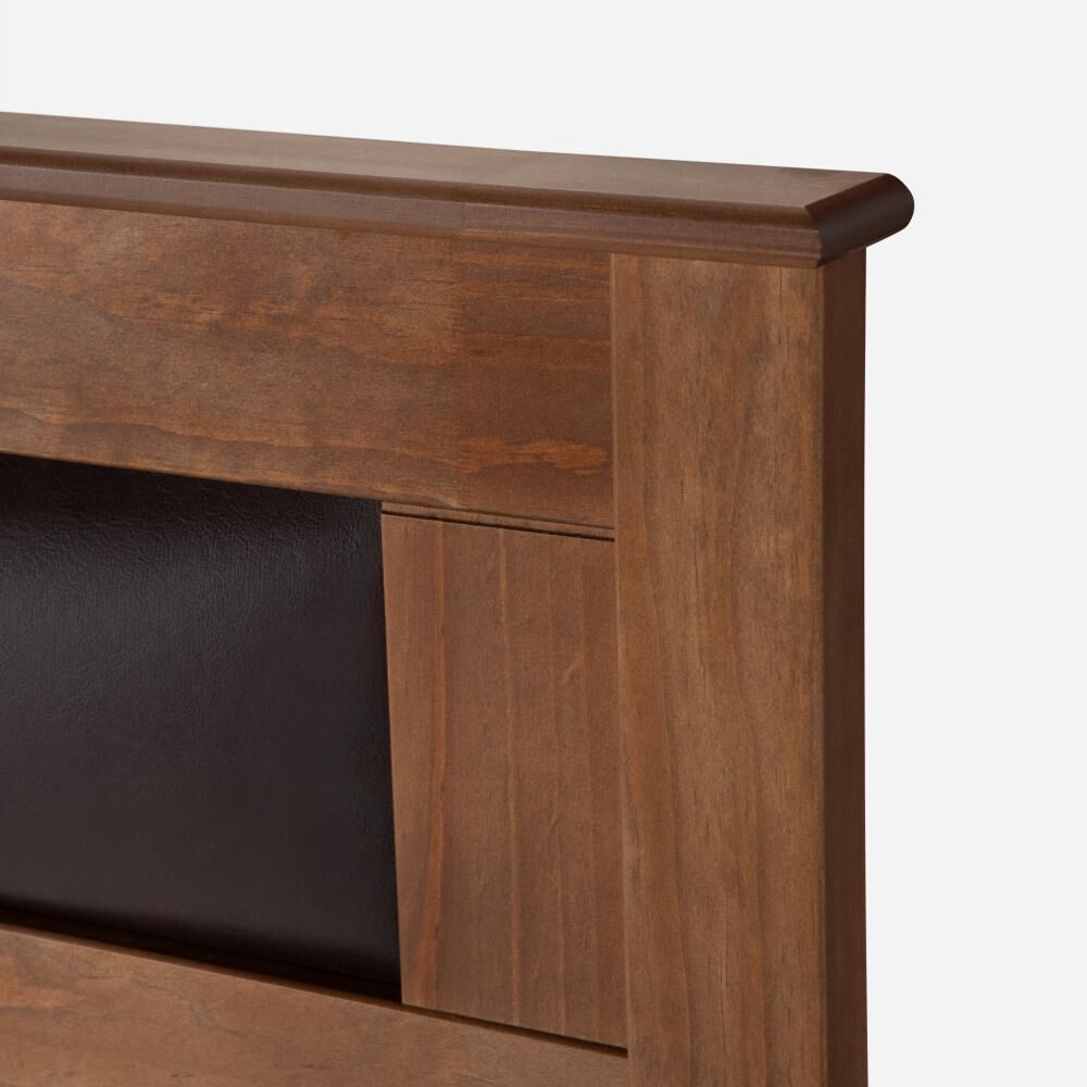 Cama Europea Rosen Art 4 / 1.5 Plazas / Base Normal  + Respaldo Ferrara image number 5.0