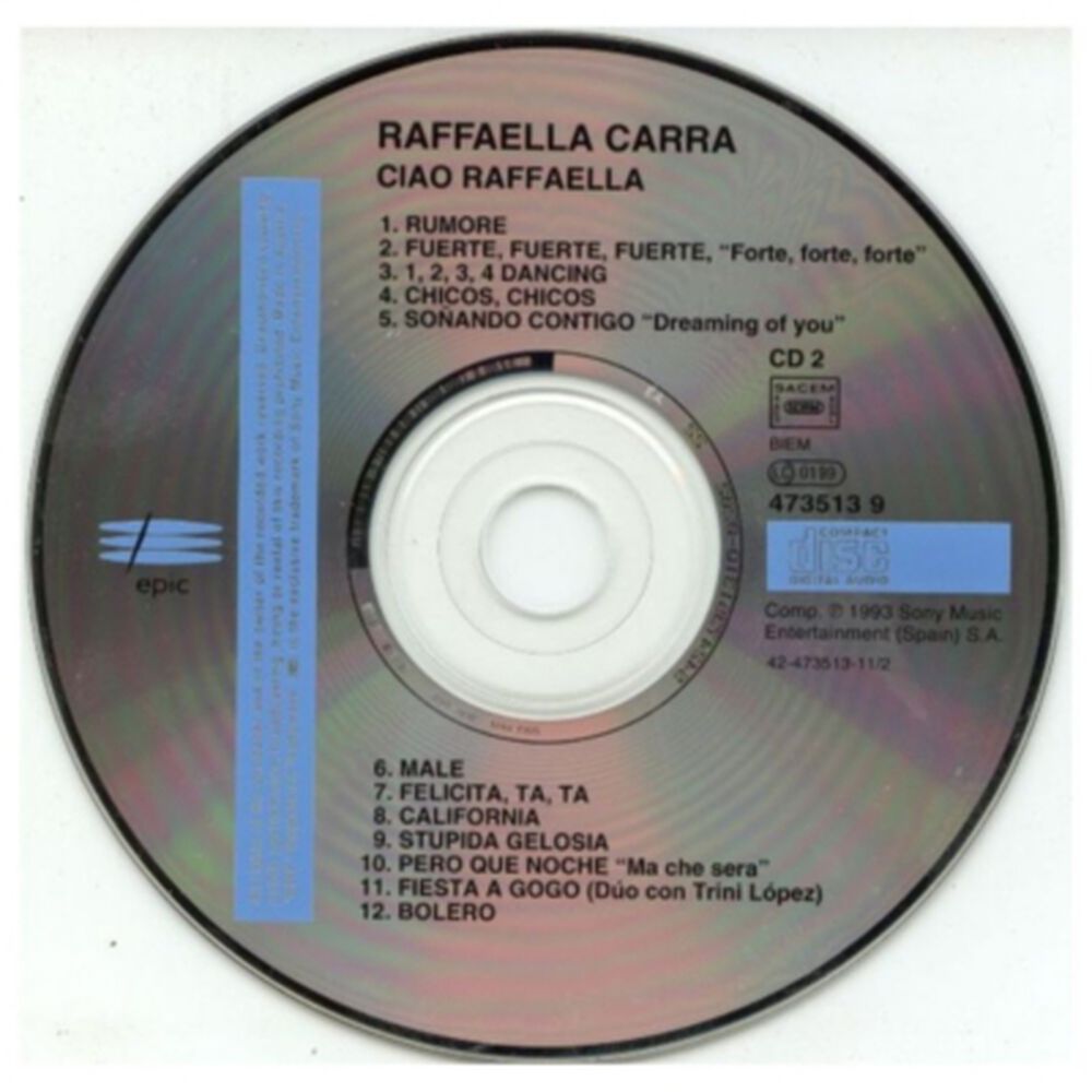 Raffaella Carra - Ciao Raffaella (2cd) | Cd image number 4.0