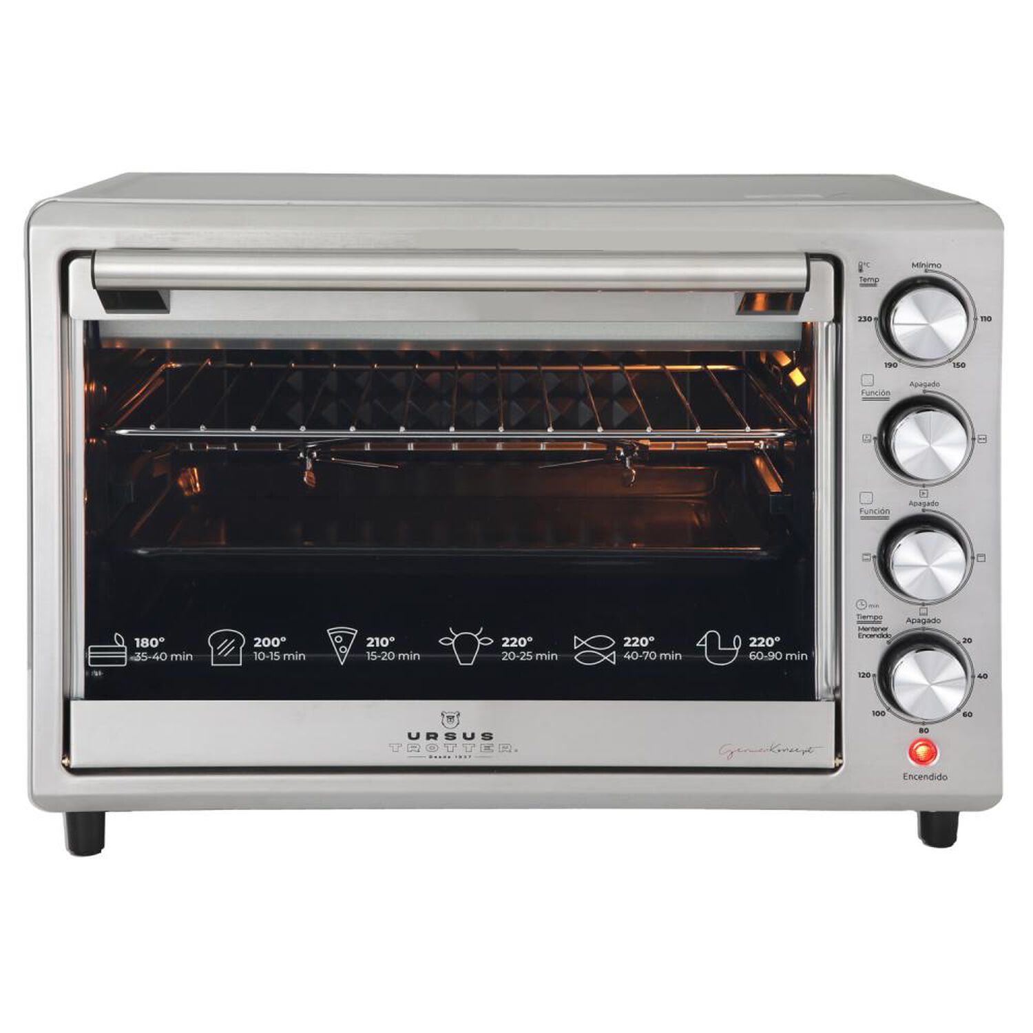 Horno El&eacute;ctrico Ursus Trotter UT-Backofen Pro-i 38l / 38 Litros / 1500W image number 1.0