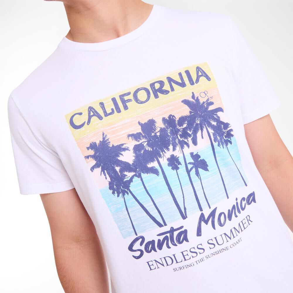 Polera Estampada Manga Corta Cuello Redondo Hombre Ocean Pacific image number 4.0