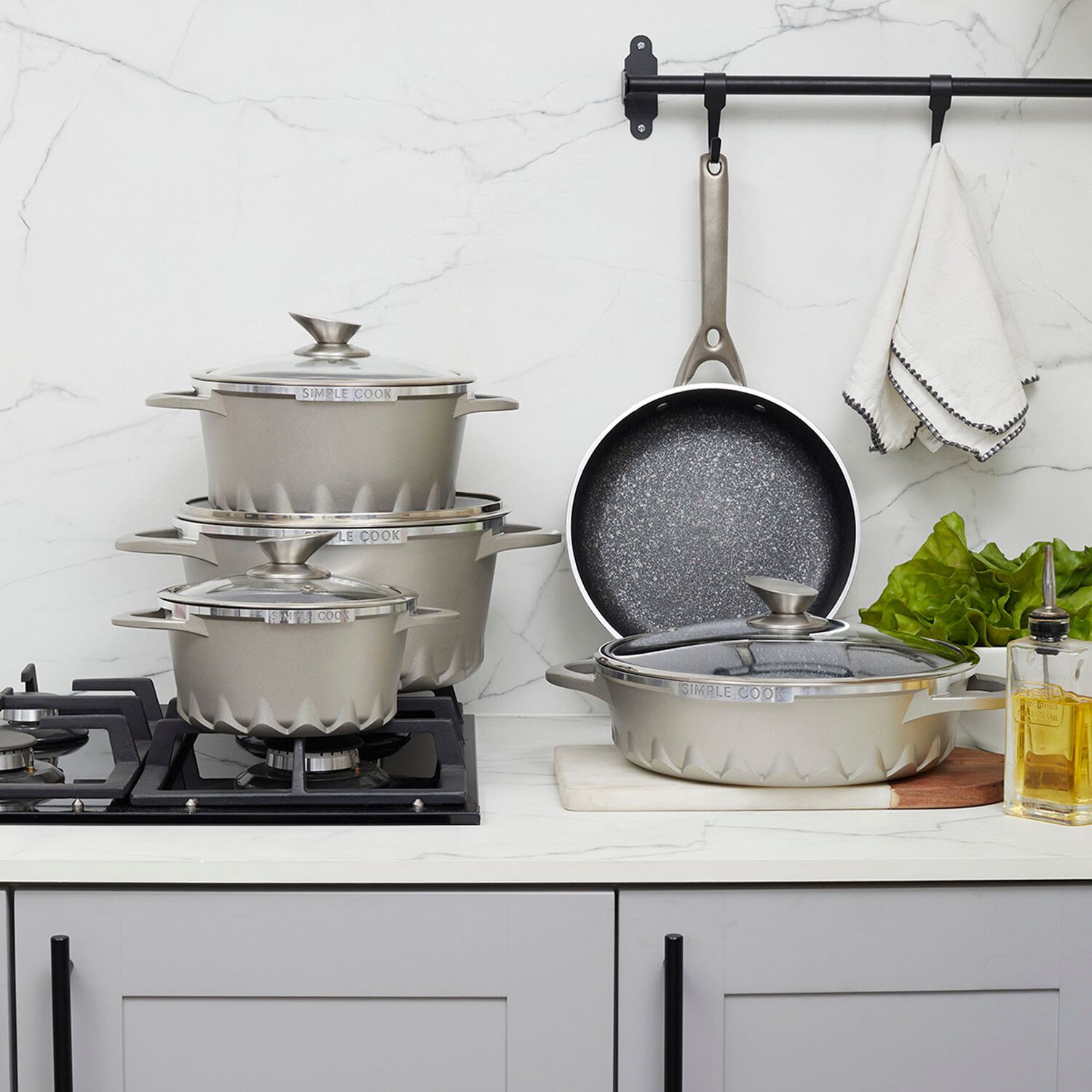 Bateria Simple Cook Mont Blanc 9 Pzs image number 2.0