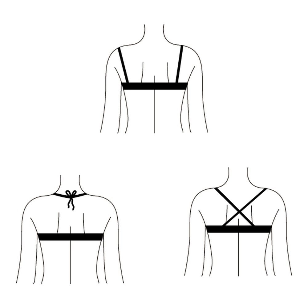 Tankini Traje De Baño Lazos Negro image number 3.0