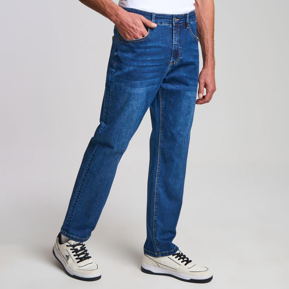 Jeans Tiro Medio Slim Hombre The King's Polo Club image number 2.0