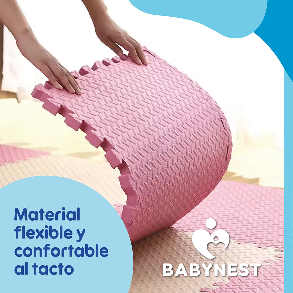 Piso De Goma Eva Bebé Alfombra Babynest 10mm 60x60cm Set X8 - Ryb image number 6.0