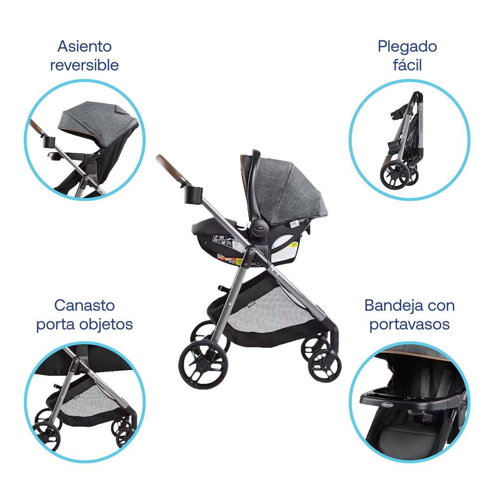 Coche Travel System Modes Trio Hemlock Graco image number 3.0