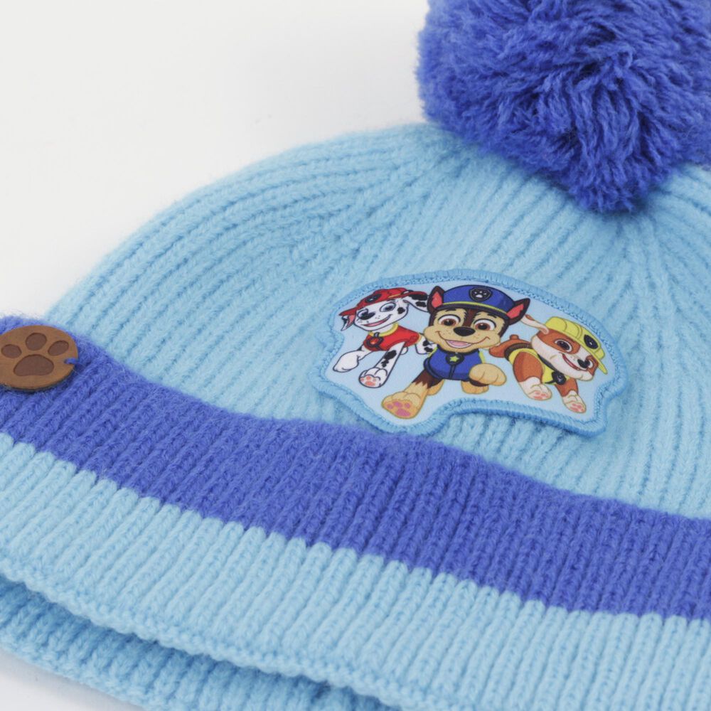 Gorro Con Pomp&oacute;n Ni&ntilde;o Chase Marshal & Rubble Azul Paw Patrol image number 2.0