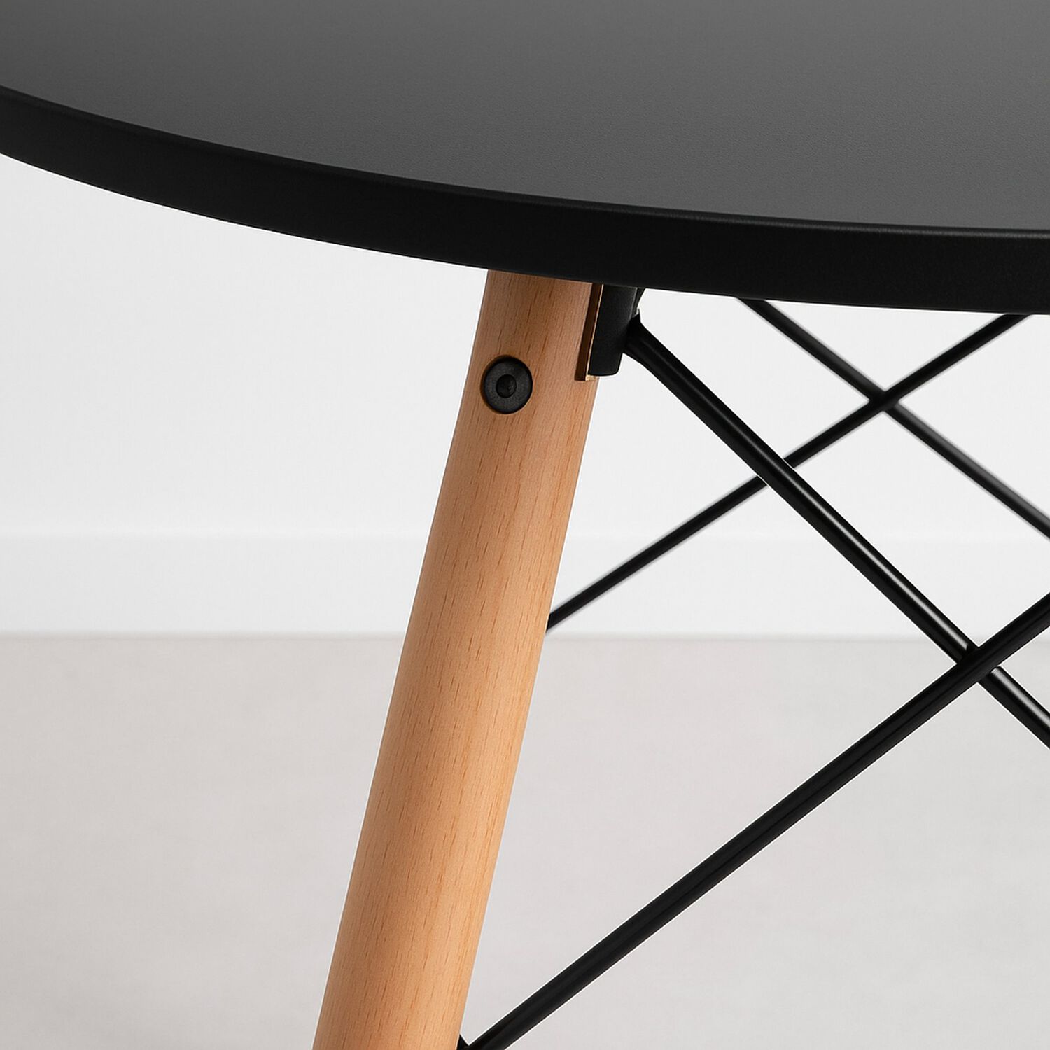 Mesa De Comedor Eames 100cm Redonda - Negra image number 5.0