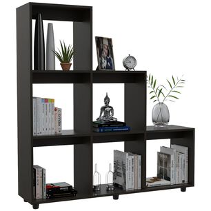 Biblioteca Escalera Fm-011n - Negro