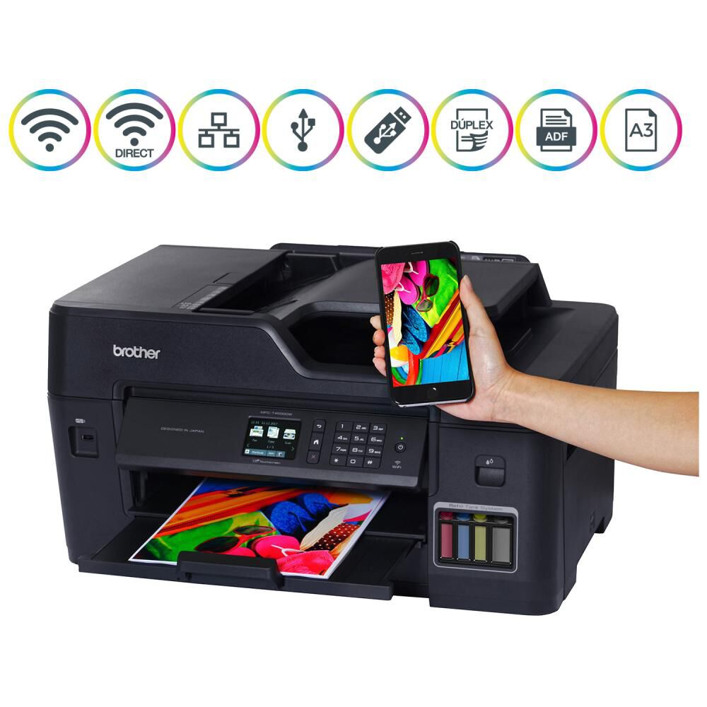 Impresora Multifuncional Brother MFCT4500DW image number 4.0