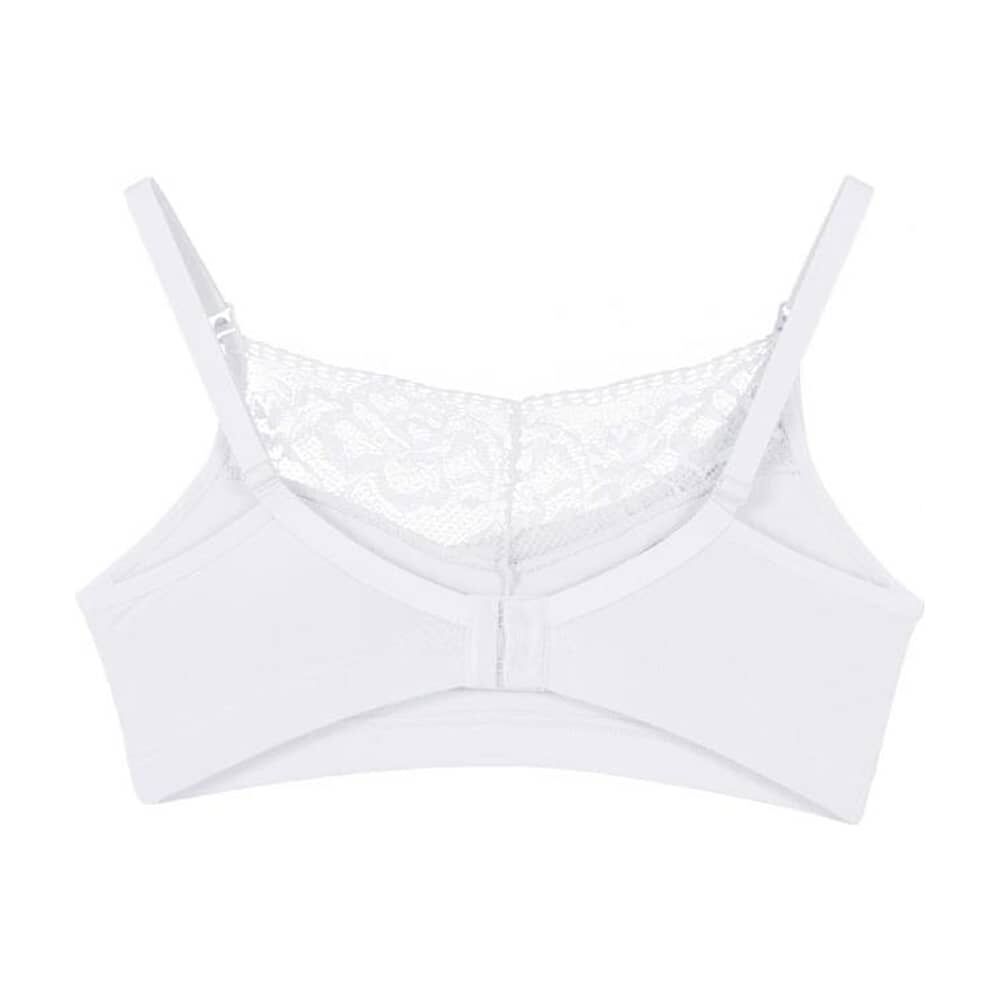 Sosten Lactancia Semi Encaje Algod&oacute;n Blanco 2rios image number 2.0