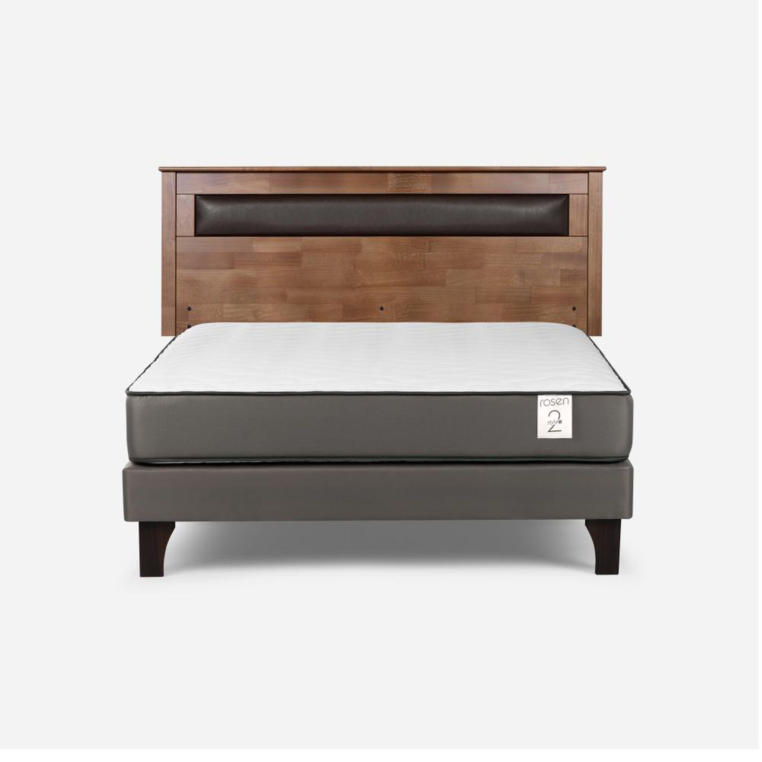 Cama Europea Rosen New Style 2 Plus / 2 Plazas / Base Normal + Respaldo image number 0.0