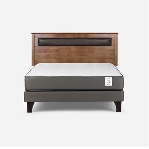 Cama Europea Rosen New Style 2 Plus / 2 Plazas / Base Normal + Respaldo