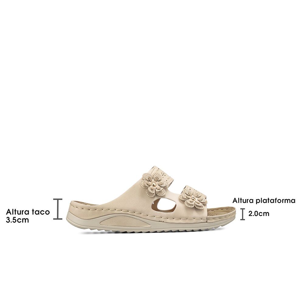 Sandalia Estilo Chala Confort Taco Cu&ntilde;a Mujer Weide Jn723 image number 7.0