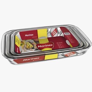 Set De Fuente 3 Piezas Vidrio