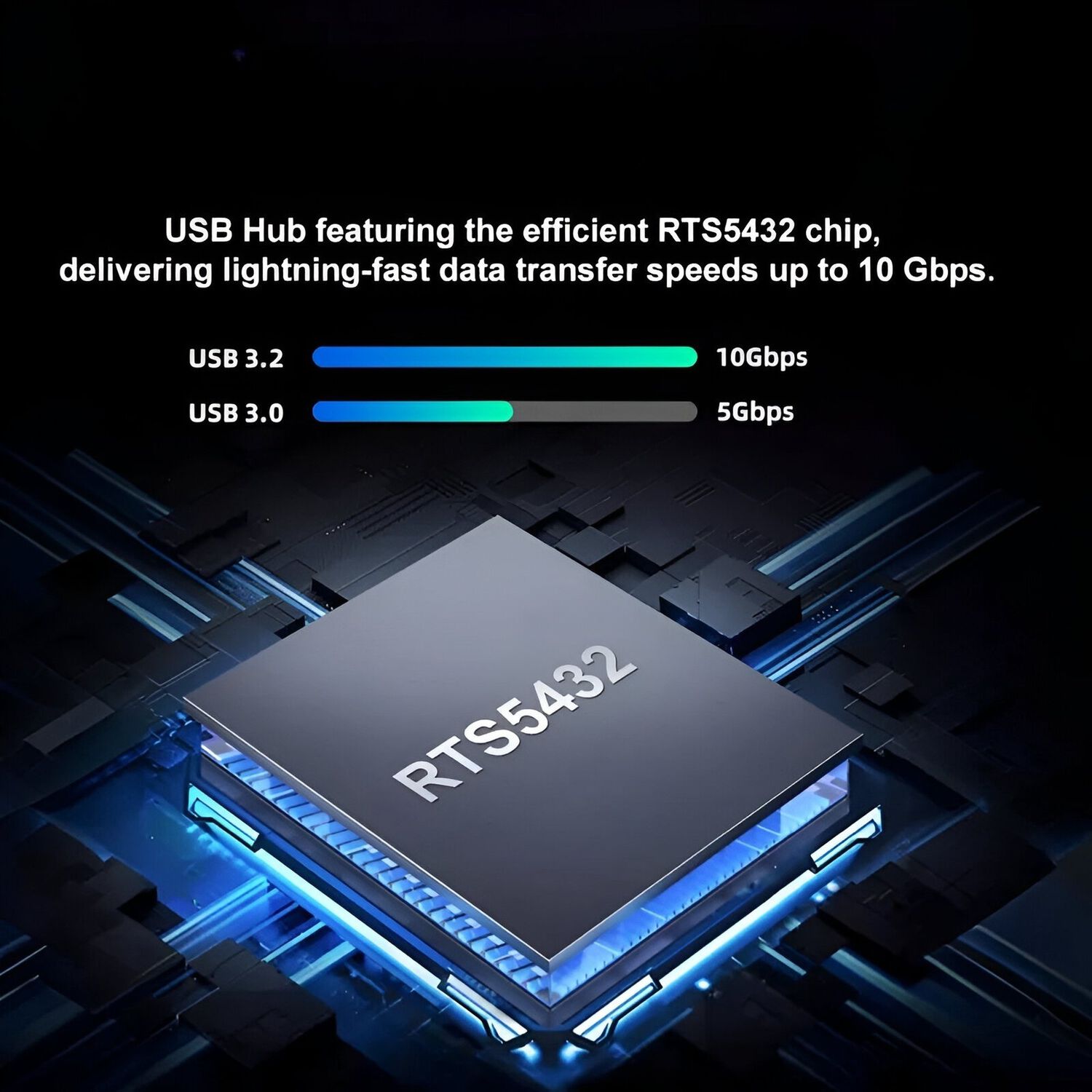 Hub Usb-c 3.2 Aluminium 4 Puertos C Tecmaster Tm-100554 image number 4.0