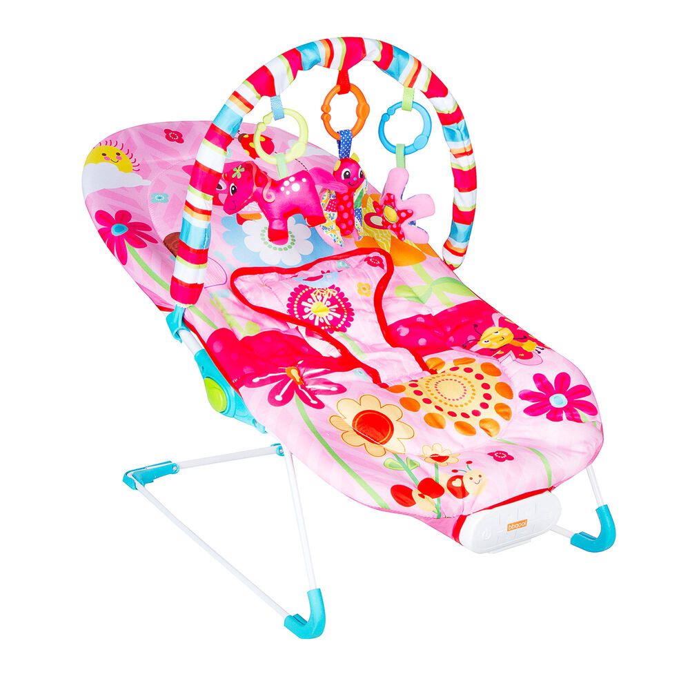 Silla Nido Bouncer Owl Pink image number 1.0