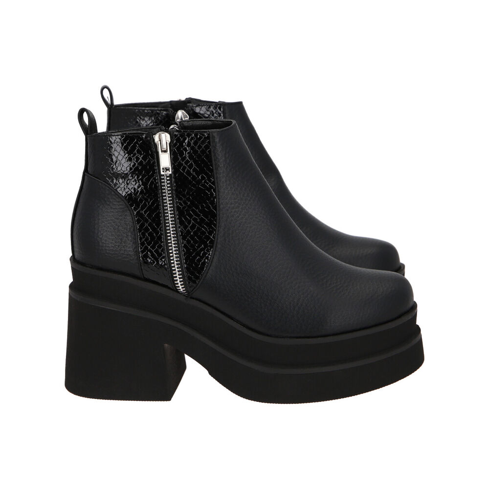 Botin Mujer Negro Yoice Police image number 3.0