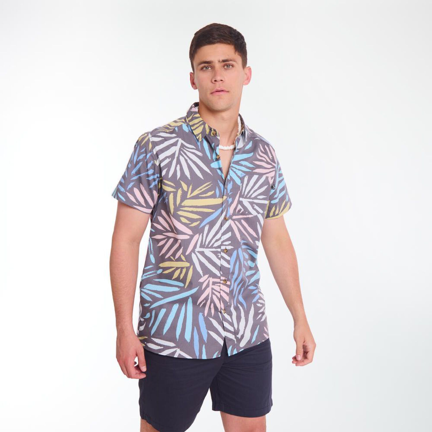 Camisa Estampada Manga Corta Hombre Ocean Pacific image number 2.0