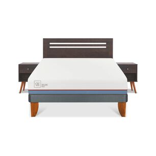 Cama Europea Cic Excellence Plus / 2 Plazas / Base Normal + Set De Maderas
