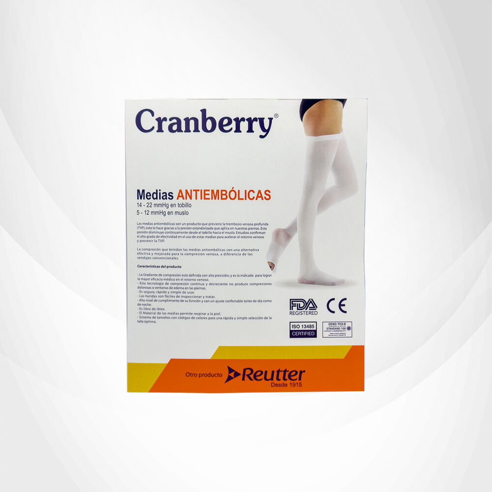 Medias Antiembolicas De Compresion - Cranberry Talla S image number 5.0