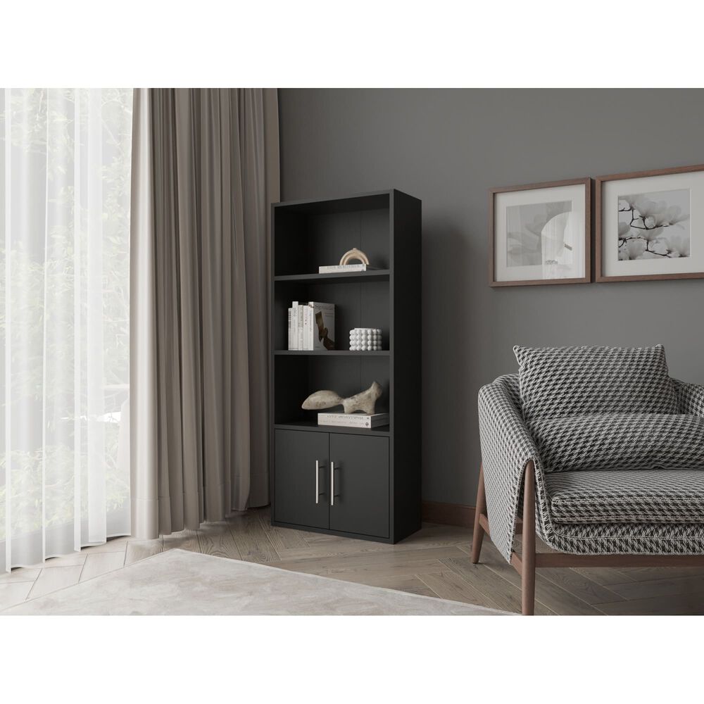 Biblioteca 120.9x50.8x23.5 Cm 2 Puertas 4 Niveles image number 4.0