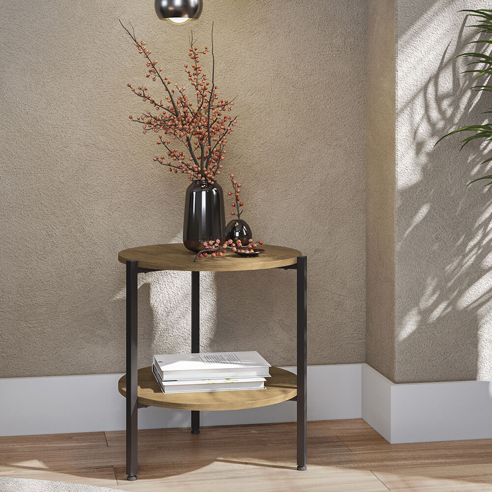 Mesa De Apoyo Yardas La Plata Nogal image number 1.0