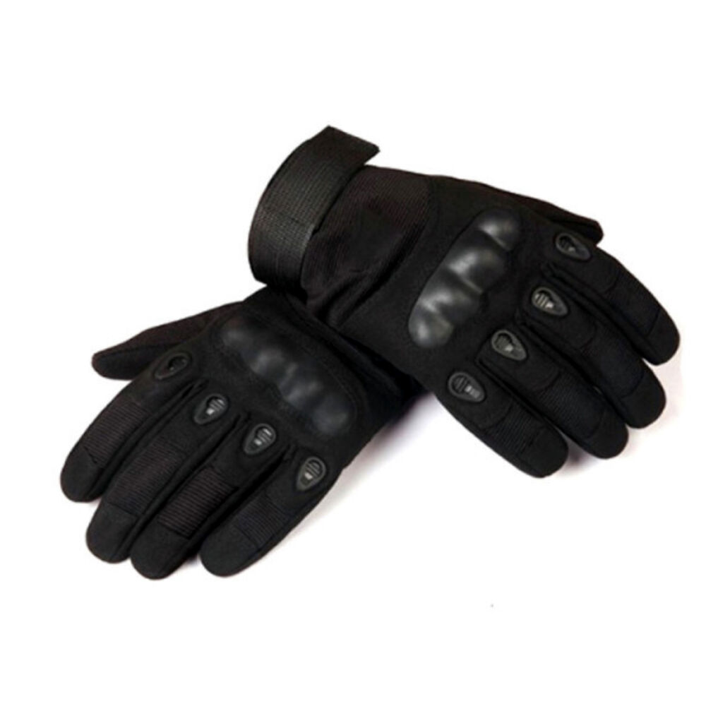Guantes Para Moto De Cuero Color Negro - Ps image number 0.0