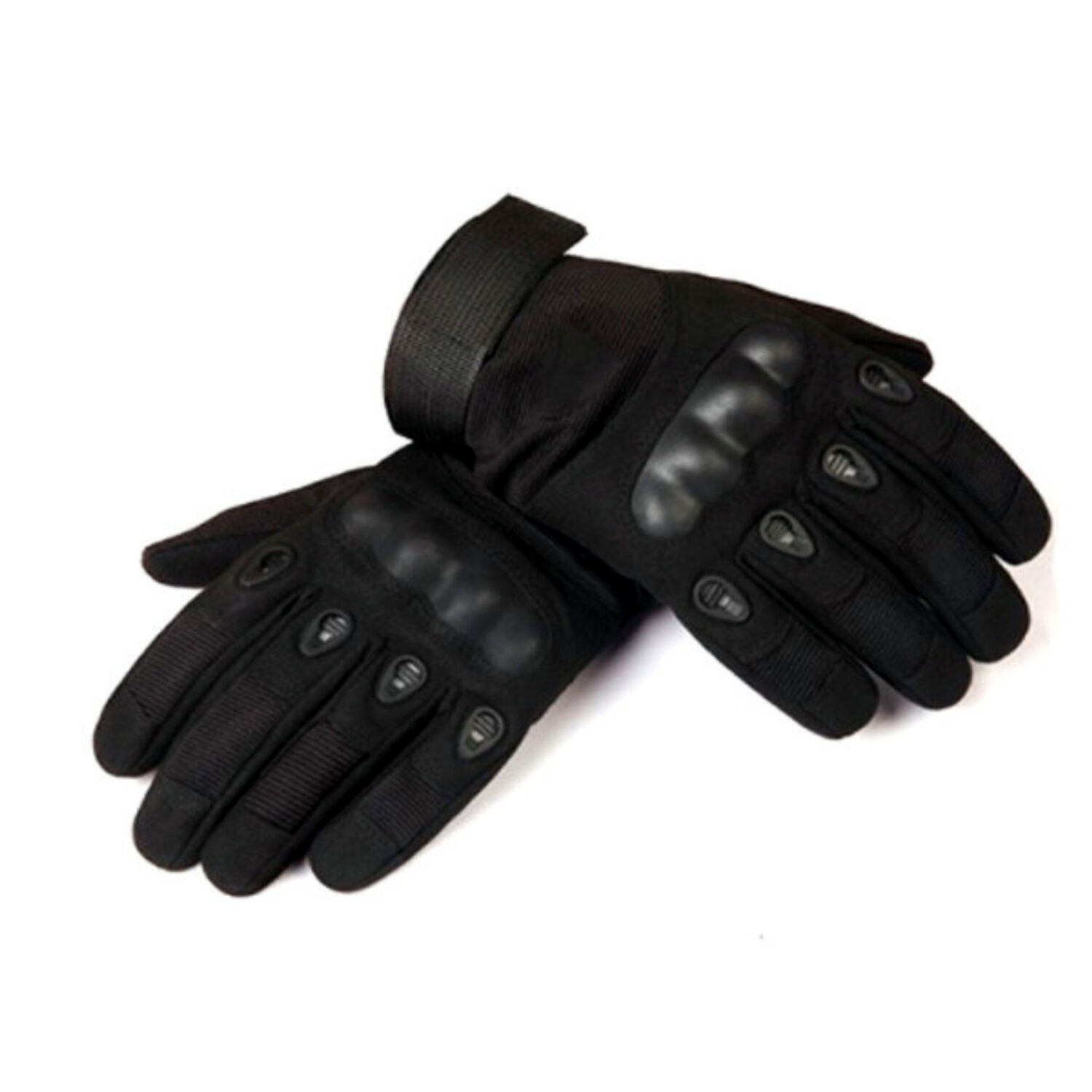 Guantes Para Moto De Cuero Color Negro - Ps image number 0.0