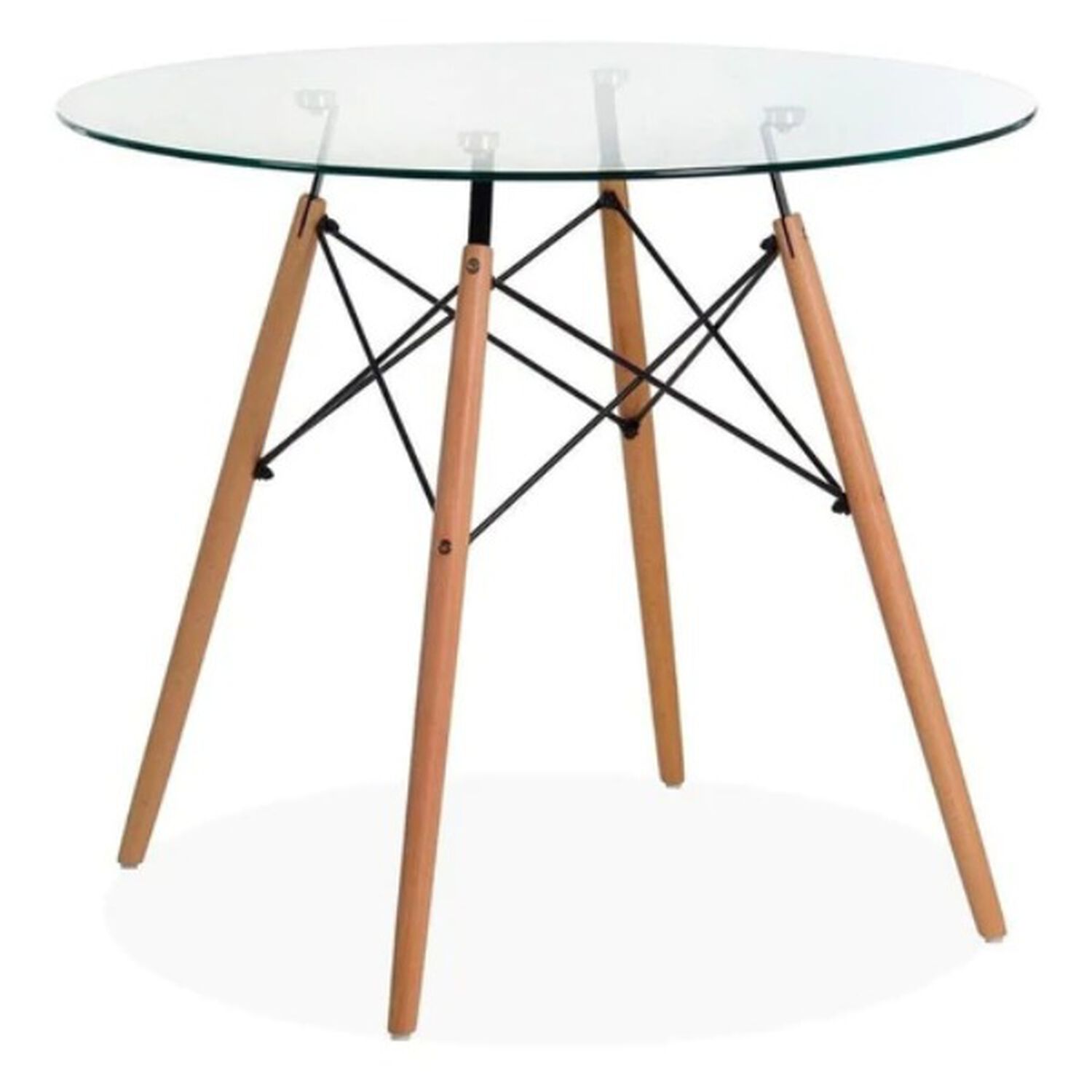Mesa Eames De Vidrio Redonda 100cm image number 0.0